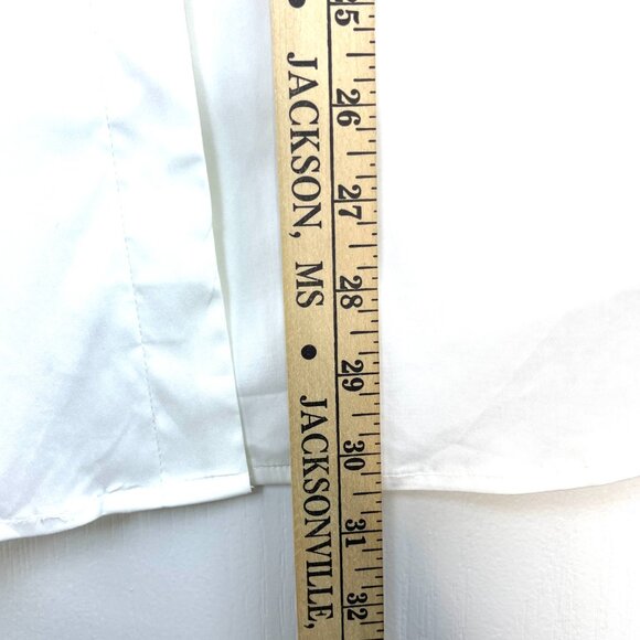 Chico’s Black Label White Wrap Women Blouse with Tie Waist Size 3 (XL, US 16-18) - Picture 11 of 12